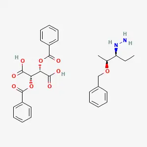 ((2S,3S)-2-(Benzyloxy)pentan-3-yl)hydrazine (2S,3S)-2,3-bis(benzoyloxy)succinate (X:1)