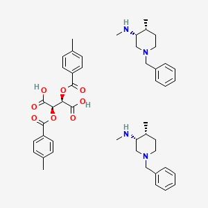 (3R,4R)-1-Benzyl-N,4-dimethylpiperidin-3-amine, hemi((2R,3R)-2,3-bis((4-methylbenzoyl)oxy)succinate)