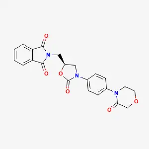 2-[[(5S)-2-oxo-3-[4-(3-oxomorpholin-4-yl)phenyl]-1,3-oxazolidin-5-yl]methyl]isoindole-1,3-dione