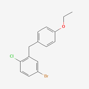 4-Bromo-1-chloro-2-(4-ethoxy-benzyl)-benzene