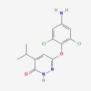 6-(4-Amino-2,6-dichlorophenoxy)-4-(1-methylethyl)-3(2H)-pyridazinone