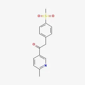 1-(6-Methylpyridin-3-yl)-2-(4-(methylsulfonyl)phenyl)ethanone
