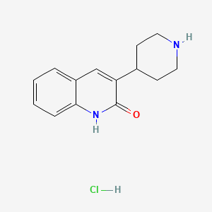 3-piperidin-4-yl-1H-quinolin-2-one;hydrochloride