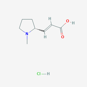 (R,E)-3-(1-Methylpyrrolidin-2-yl)acrylic acid hydrochloride