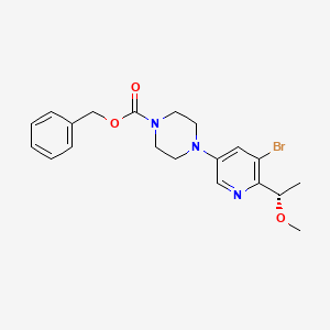 benzyl 4-[5-bromo-6-[(1S)-1-methoxyethyl]-3-pyridyl]piperazine-1-carboxylate