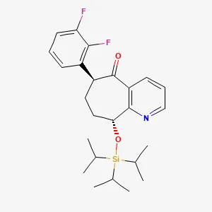 (6S,9R)-6-(2,3-Difluorophenyl)-6,7,8,9-tetrahydro-9-[[tris(1-methylethyl)silyl]oxy]-5H-cyclohepta[b]pyridin-5-one