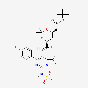 tert-butyl 2-((4R,6S)-6-((E)-2-(4-(4-fluorophenyl)-6-isopropyl-2-(N-methylmethylsulfonamido)pyrimidin-5-yl)vinyl)-2,2-dimethyl-1,3-dioxan-4-yl)acetate