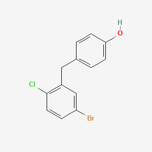 4-((5-Bromo-2-chlorophenyl)methyl)phenol
