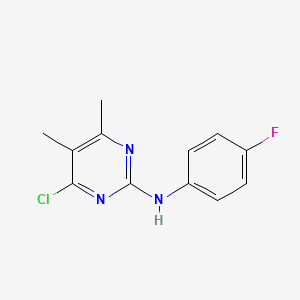 4-Chloro-N-(4-fluorophenyl)-5,6-dimethylpyrimidin-2-amine