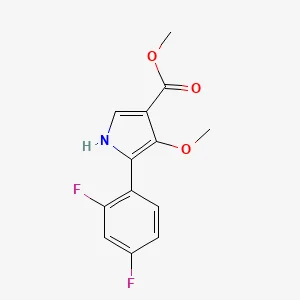 Methyl 5-(2,4-difluorophenyl)-4-methoxy-1H-pyrrole-3-carboxylate