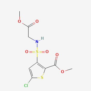 Methyl 5-chloro-3-(((2-methoxy-2-oxoethyl)amino)sulfonyl)-2-thiophenecarboxylate