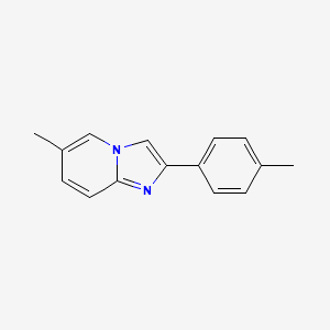 6-Methyl-2-(4-methylphenyl)imidazo(1,2-a)pyridine
