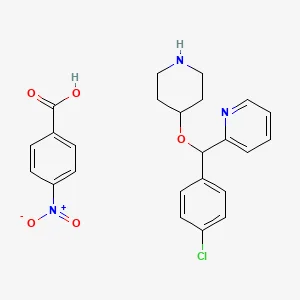 2-((4-Chlorophenyl)(piperidin-4-yloxy)methyl)pyridine 4-nitrobenzoate