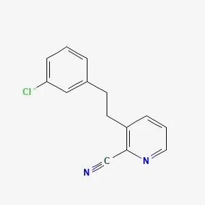 3-(2-(3-Chlorophenyl)ethyl)-2-pyridinecarbonitrile
