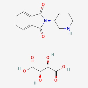 (2S,3S)-2,3-Dihydroxysuccinic acid-2-((3R)-piperidin-3-yl)-1H-isoindole-1,3(2H)-dione (1:1)