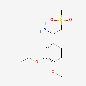 1-(3-Ethoxy-4-methoxy-phenyl)-2-methanesulfonyl-ethylamine