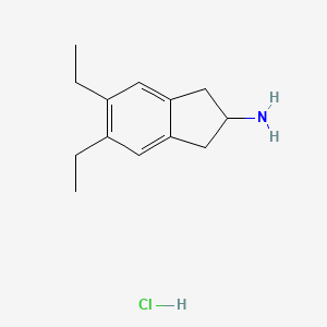 5,6-diethyl-2,3-dihydro-1H-inden-2-amine Hydrochloride