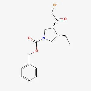Benzyl (3R,4S)-3-(2-bromoacetyl)-4-ethylpyrrolidine-1-carboxylate