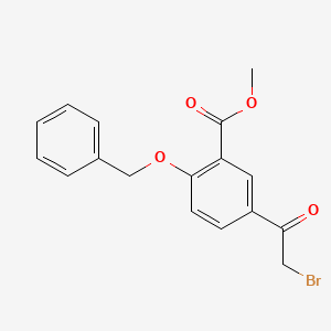 Methyl 5-(2-bromoacetyl)-2-(phenylmethoxy)benzoate