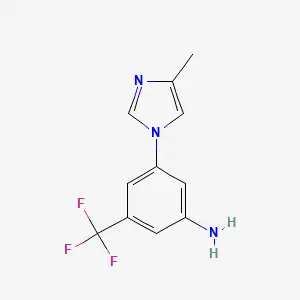 3-(4-Methyl-1H-imidazol-1-yl)-5-(trifluoromethyl)aniline