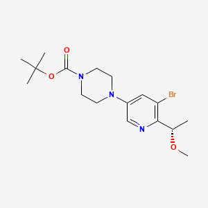 tert-Butyl (S)-4-(5-bromo-6-(1-methoxyethyl)pyridin-3-yl)piperazine-1-carboxylate