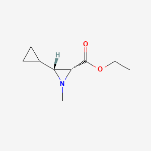 ethyl (2R,3R)-3-cyclopropyl-1-methylaziridine-2-carboxylate
