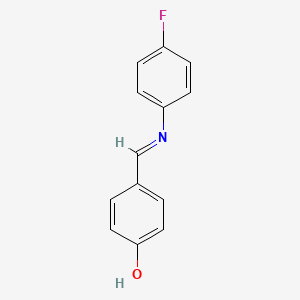 4-[[(4-Fluorophenyl)imino]methyl]phenol