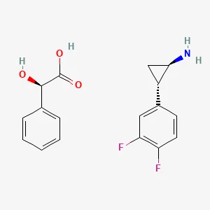 (1R,2S)-2-(3,4-Difluorophenyl)cyclopropanamine (R)-2-hydroxy-2-phenylacetate