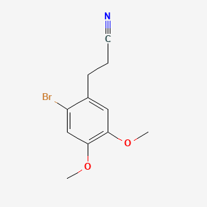 3-(2-Bromo-4,5-dimethoxyphenyl)propanenitrile