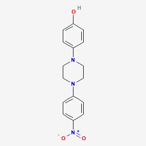 4-(4-(4-Nitrophenyl)-1-piperazinyl)phenol