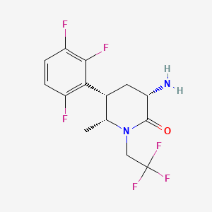 (3S,5S,6R)-3-Amino-6-methyl-1-(2,2,2-trifluoroethyl)-5-(2,3,6-trifluorophenyl)piperidin-2-one