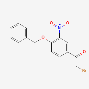 2-Bromo-1-(3-nitro-4-phenylmethoxyphenyl)ethanone