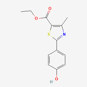 Ethyl 2-(4-hydroxyphenyl)-4-methyl-1,3-thiazole-5-carboxylate