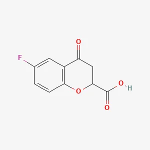 6-fluoro-4-oxo-3,4-dihydro-2H-1-benzopyran-2-carboxylic acid