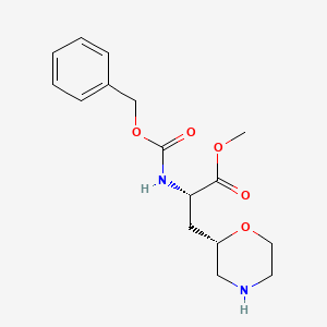Methyl (S)-2-(((benzyloxy)carbonyl)amino)-3-((S)-morpholin-2-yl)propanoate