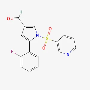 5-(2-Fluorophenyl)-1-(3-pyridinylsulfonyl)-1H-pyrrole-3-carboxaldehyde