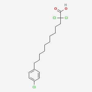 2,2-Dichloro-12-(p-chlorophenyl)-dodecanoic acid