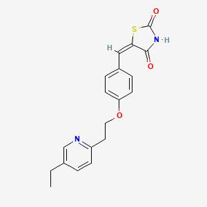 5-[4-[2-(5-Ethyl-2-pyridinyl)ethoxy]benzylidene]-2,4-thiazolidinedione