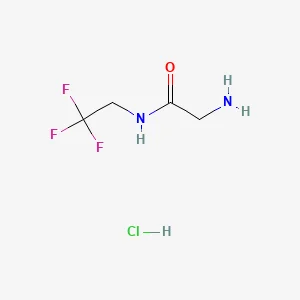 2-Amino-N-(2,2,2-trifluoroethyl)acetamide hydrochloride (1:1)