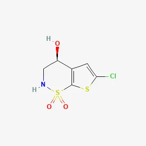 (4S)-6-chloro-1,1-dioxo-3,4-dihydro-2H-thieno(3,2-e)thiazin-4-ol