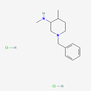 3-Piperidinamine, N,4-dimethyl-1-(phenylmethyl)-, hydrochloride (1:2)