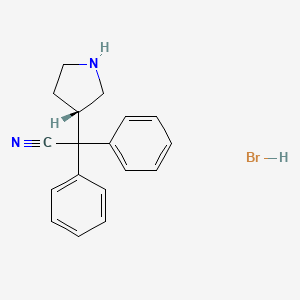 (S)-2,2-Diphenyl-2(3-pyrrolidinyl)acetonitrile hydrobromide