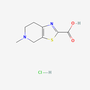 5-Methyl-4,5,6,7-tetrahydro[1,3]thiazolo[5,4-c]pyridine-2-carboxylic acid hydrochloride