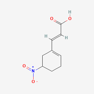 (E)-3-(5-Nitrocyclohex-1-en-1-yl)acrylic acid