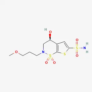 4-Hydroxy-2-(3-methoxypropyl)-3,4-dihydro-2H-thieno(3,2-E)(1,2)thiazine-6-sulfonamide 1,1-dioxide, (S)-