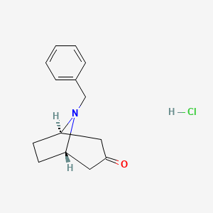 (1R,5S)-8-benzyl-8-azabicyclo[3.2.1]octan-3-one hydrochloride