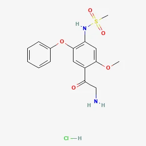 N-(4-(2-aminoacetyl)-5-methoxy-2-phenoxyphenyl)methanesulfonamide hydrochloride