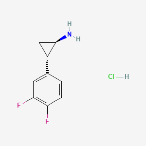 (1R,2S)-2-(3,4-difluorophenyl)cyclopropan-1-amine;hydrochloride