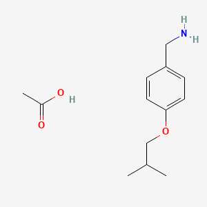 Acetic acid;(4-isobutoxyphenyl)methanamine