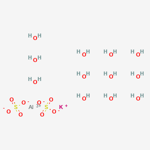 Aluminium potassium sulfate dodecahydrate